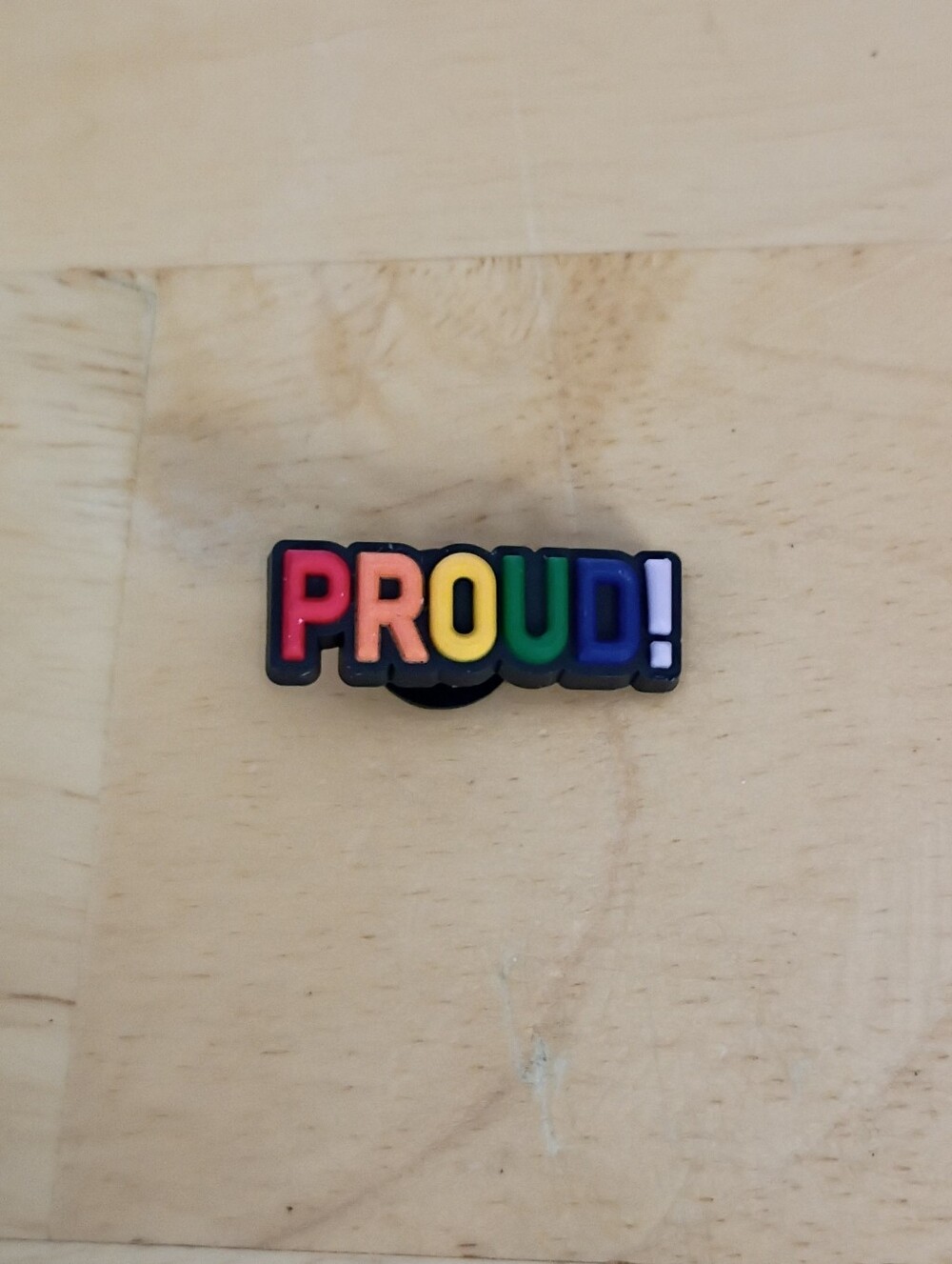 10 for $10 Jibbitz Croc Charms - Pride LGBTQ+ Rainbow 'PROUD!' - New Charm